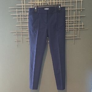 New York & Company Dark Blue Stretch Cropped Pants, Size 6